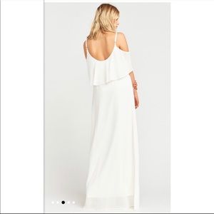 Show Me Your MuMu Caitlin Maxi Dress Size XS White